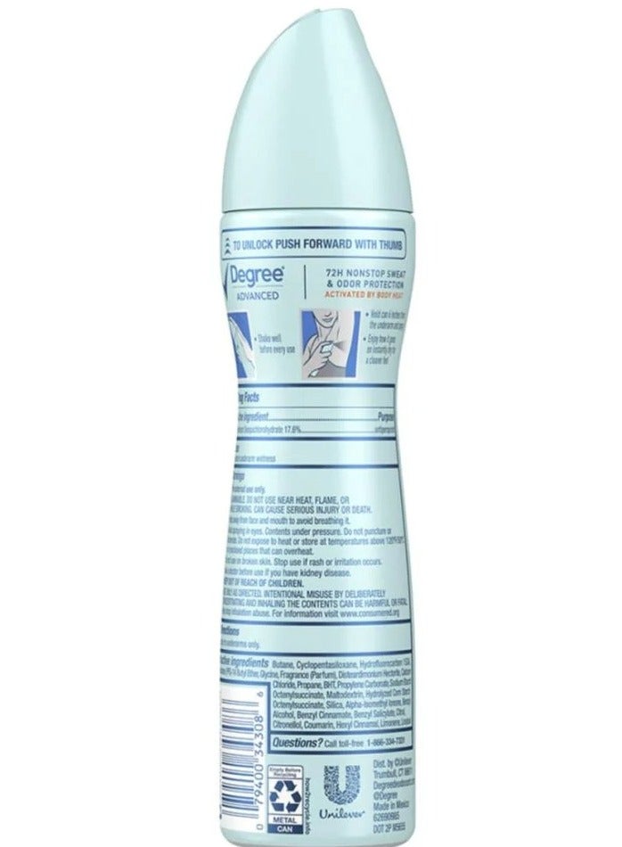 Degree Women MotionSense Antiperspirant Dry Spray – Shower Clean (107 g) - Image 2